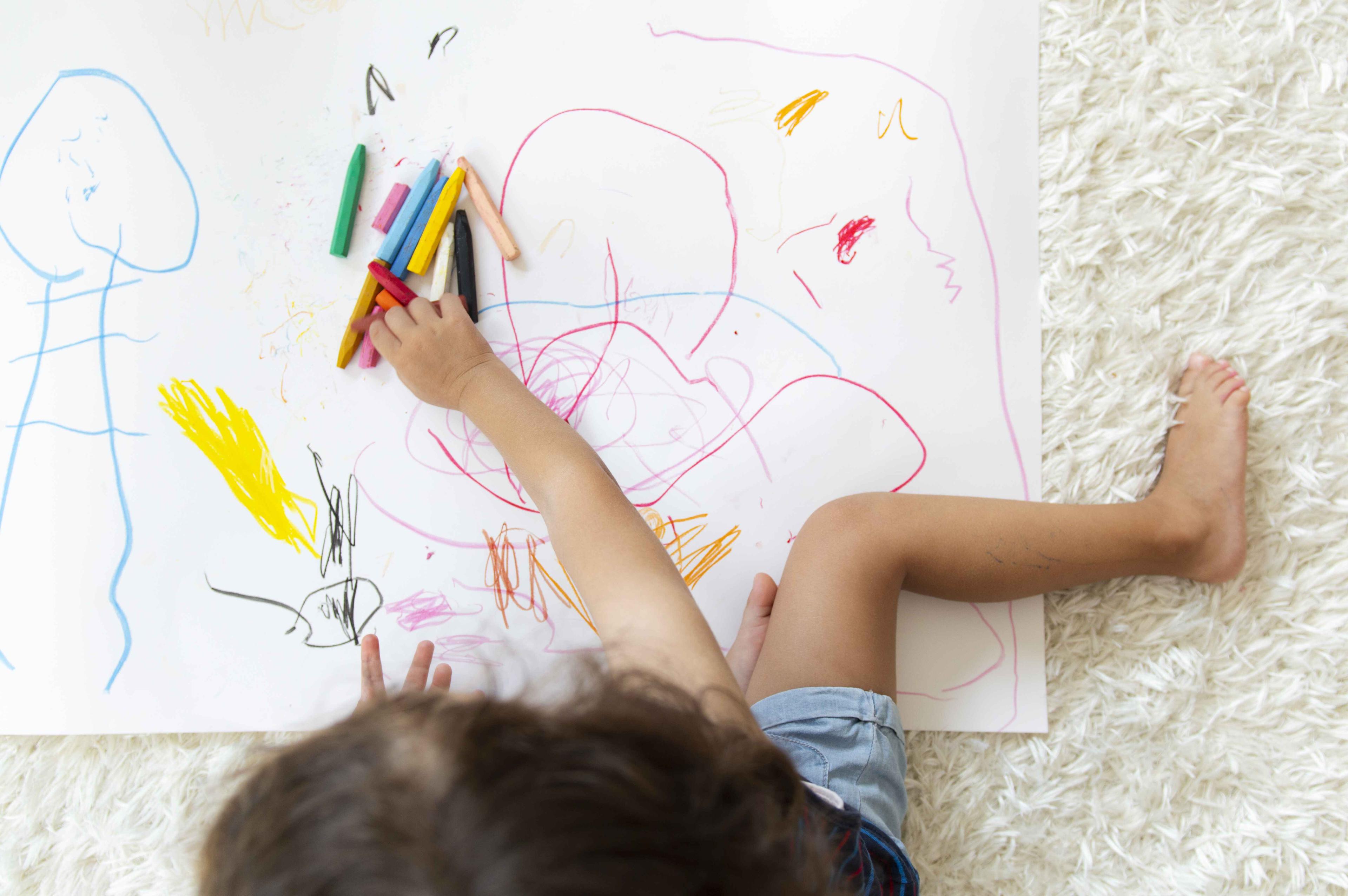 photo book of child drawing